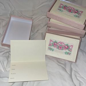 Simply Shabby Chic embroidered invitations. 48 total.